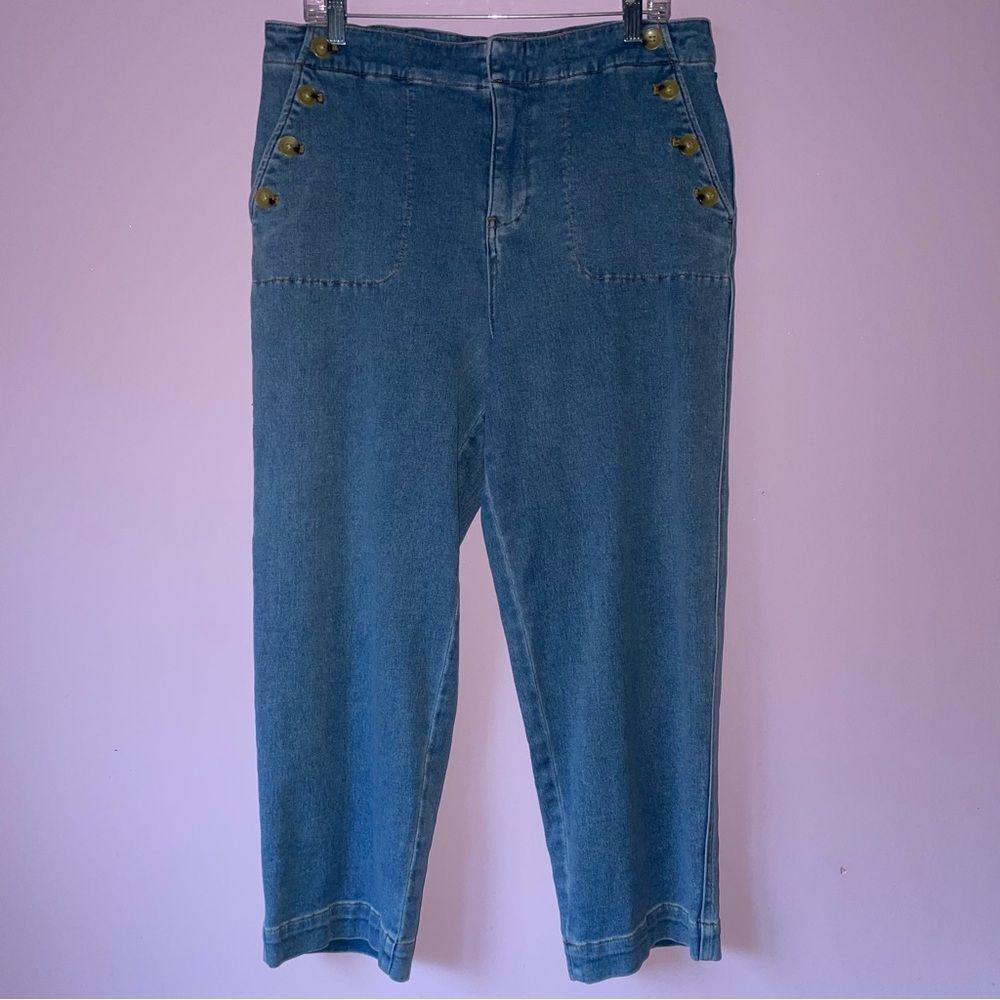 Talbots Size 14 Sailor Jean Light Wash Pants
